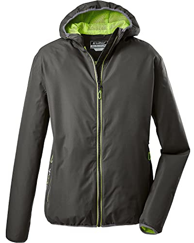 killtec Herren Funktionsjacke mit Kapuze, packbar Trin MN JCKT A, grünanthrazit, XXL, 36866-000