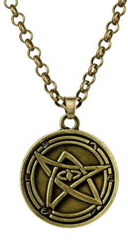 STANG Game Mystery Cthulhu Mythology Necronomicon Seal Magic Talisman Anhänger Halskette Retro Schmuck Herren Fan Souvenir