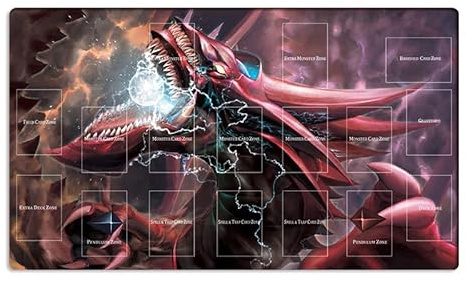Mlikemat ZD039-239-A Tapis de jeu de cartes à collectionner Slifer The Sky Dragon TCG CCG + Sac gratuit