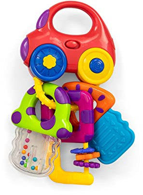 Milly Mally Hochet Musical Clés de Voiture Effets Lumineux et Musicaux le Développement Sensorie Hochet Bebe 1 Mois