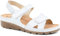 Pavers Ladies Dual Fit Sandals - Cushioned Footbed Lightweight Wedge Easy Fastening Summer Sandals for Women Comfortable for All Day Wear - Size 4/37