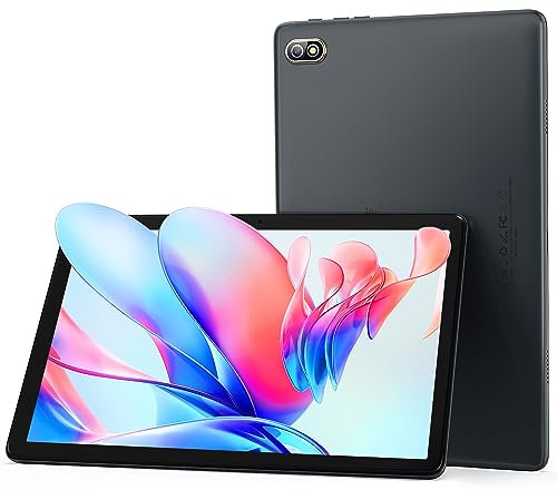 kinstone Gaming Tablet 10,1 Zoll, Octa-Core Prozessor 8GB RAM+256GB ROM(1TF erweiterbar),6000mAH Akku,5G WLAN,Google GMS Certified,Widevine L1,Face ID,Dual Kamera,Kinder Tablet,Grau