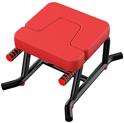 Inversion Bank Yoga Kopfstand Bank Inversion Stuhl Leckerli Schmerzen Niedriger Rücken Handstand Maschine Kann 200 kg Gewicht Multifunktionales Fitnessgerät (Farbe: Rot, Größe: 35,5 * 61,5 * 48 cm)