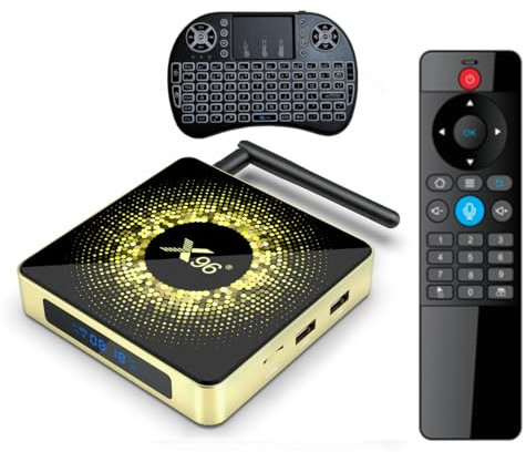 X96 X10 8K Ultra HD Android TV Box Android 11.0 Amlogic S928X LPDDR4 4GB RAM 32GB ROM WiFi6 1000M BT5.2 USB3.0 Supporto AV1 8K 60fps H.265 HDR Box