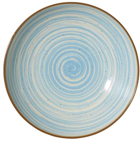 METRO Professional Piatto fondo Madleen, ceramica gres, Ø 21 cm, blu, 6 pezzi