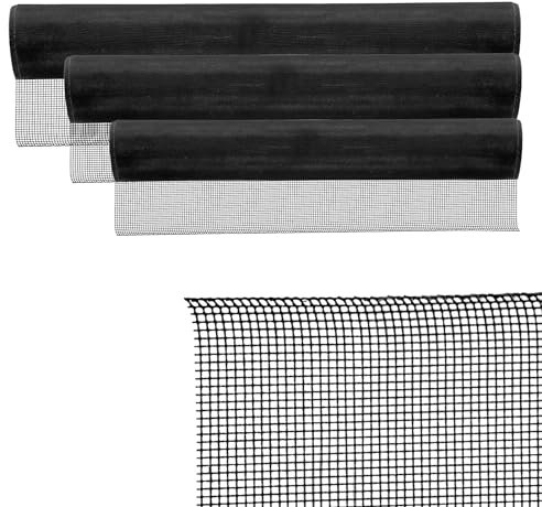 ONPIRA® Fliegennetz Meterware Edelstahl Schwarz 120 cm – Rostfrei & Katzensicher – Insektenschutz für Fenster & Türen – Reißfestes Edelstahlgitter in Silber oder Schwarz – Zuschneidbar & wetterfest