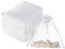 Leylve 100 Stück Organzasäckchen, Organzabeutel, 10 x 15 cm, Geschenkbeutel, Schmuckbeutel, Hochzeit-Säckchen, Lavendelsäckchen-Säckchen, Hochzeitsbevorzugung, Festivalparty, Satin-Kordelzug(Weiß)
