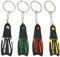 Generic Flipper Form Schlüsselanhänger - 4er Set - Nautisch - Unisex-Erwachsene - Modern - Zinklegierung + Kieselgel - Wie Gezeigt