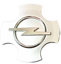 SJSMZX Auto Nabendeckel für Opel Meriva 2003-2010, 4 Stück Nabenkappen Radnabenabdeckung Radnabenkappen Felgenkappen Felgendeckel Radnabendeckel Radkappen Logo Zubehör,B-Silver