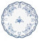 Zeus Party Piatti in Carta Blue Pottery 27 cm Bianco e Blu