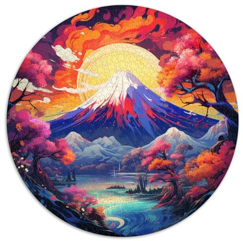 Puzzles für Puzzle Wunderschönes Mount Fuji Puzzle für Erwachsene mit 1000 Teilen, 26,5 x 26,5 Zoll, lustige Familienpuzzles für Wichtelgeschenke
