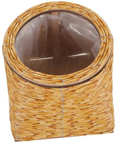 BCOATH Cesta De Ratán Tejida Mano Maceta De Flores para Decorar y Organizar Tus Plantas