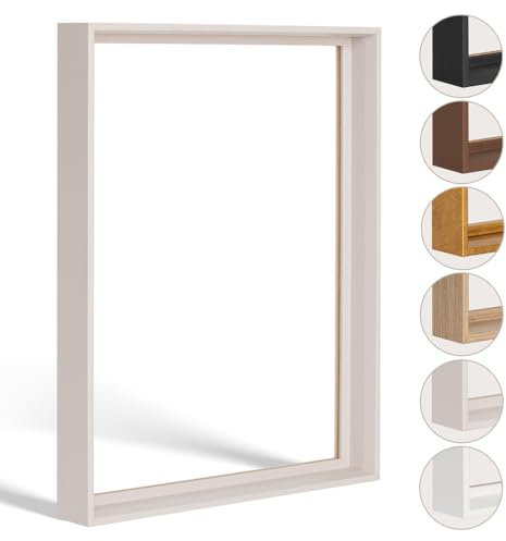 Haak Schattenfugenrahmen Flora in Sandbeige (matt) 50x50cm
