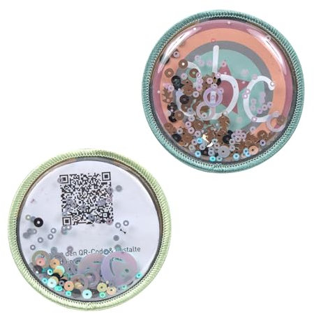 LÄSSIG Anhänger und Patches Set (2 Stk.) mit Druckknopf/School Patches blue/mint