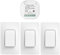 Cerhot 230V Tuya WiFi Smart Switch, Funk Lichtschalter Set, Funkschalter Batterielose, Funk Schalter, Fernbedienungsschalter, Funk-Lichtschalter für Heimbeleuchtungskörper (US 1Gang 3V1 WiFi+RF433)