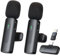 2-Piece Wireless Microphone, Upgraded Clip-On Wireless Lavalier Vlogging Mini Microphone with Adapter for Video Recording, Vlogging, Live Streaming