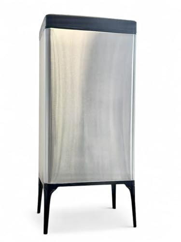 just4baby Delux Stylish Kitchen Motion Sensor Bin 42L Capacity with Leg Stainless Steel Touch-less Hands-free Automatic Waste Rubbish Bin (ZS02-L42 Stainless Steel)