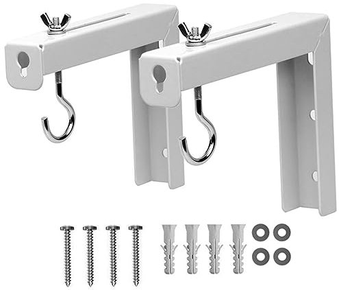 TINEASUR 2pcs Projector Screen Ceiling Mounts Mounting Hook Brackets for Projection Screen in Office Home Theater