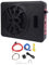 800W 10in Slim Underseat Powered Car Subwoofer with LED Ambient Light Excellent Heat Dissipation Space Saving (Colorful)