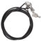 Angoily Laptop Lock Door Lock Security Gate Lock Padlock Key Safe Key Boxes Wall Mounted Shed Lock with Key Gaming Laptop Stand Laptops Computers Cable Lock Anti Theft Alloy Black