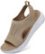 Orthopedic Sandals for Women UK Arch Support Sandals Summer Casual Washable Slingback Comfy Platform Chunky Sandal Ladies Wide Fit Low Wedge Sandal Slip On Comfortable Walking Orthotic Summer Shoes