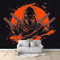 Anime Ninja Fototapete 200 x 140 cm (B x H) XXL Wohnzimmer Schlafzimmer Wanddeko, Japanischer Malstil Vlies Wandtapete Poster Deko,Korridor TV-Hintergrundwand 3D Effekt Tapete