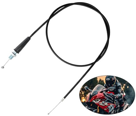 105cm Pit Bike Throttle Cable, Universal Straight Head Replacement Throttle Cable Line for Dirt Bikes, Motorcycles & Motocross, Fits Most Pit Bikes & Trail Bikes