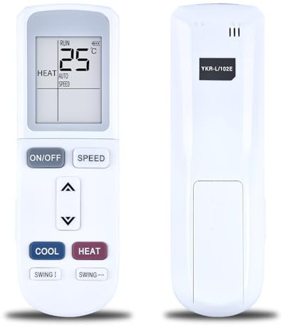 CLVIZCXOM Control remoto de repuesto para aire acondicionado compatible con MUNDOCLIMA BAXI Suelo Techo Casette Multi AUX YKR-L/103E YKR-L/102E YKR-L/101E CL93568 YKR-L103E YKR-L102E YKR-L101E y más