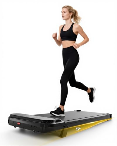 Fitvect Walking Pad for Home Office Under Desk Treadmills Running Machine Foldable Treadmill Walking Pad with Handle Compact Running pad Indoor 8Km/h
