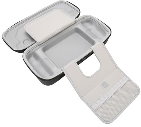 Yctze Hard Travel Carrying Steam Deck Handheld-Konsole Carry Hard Integrierter Speicherkartensteckplatz Ständer Schützende Reisetasche mit Griff Steam Deck Schützende Travel-Videospiele/ (dunkelgrau)
