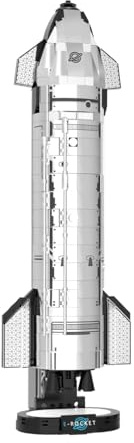 PlaySynthe Weltraum Raketen Bausteine, 824 Teile Raumfahrt Raketen Klemmbausteine, STEM Space Shuttle Modell Bausatz Spielzeug, Geschenk für Erwachsene und Jugendliche