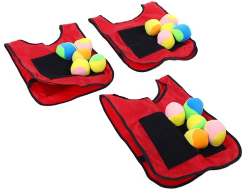 GOWENIC Sticky Ball Tag Game Västar Set Interactive Kids Sports Dodgeball Kit för Utomhuskul
