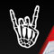 Hellweg Druckerei Pommesgabel Heavy Metal 12x8cm Auto Aufkleber Sticker Heckscheibenaufkleber
