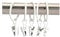 Miya@ hochwertige 30 Packung Metall Vorhang Clip Ringe Gardinenringe mit Clip Drapery Vorhang Ringe mit Clip (Weiss)