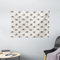 ABAKUHAUS Globo del Ojo Tapiz de Pared, Composición Bosquejo Eyes, para el Dormitorio Apto Lavadora y Secadora Estampado Digital, 150 x 100 cm, del Gris Y Marfil