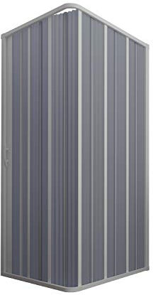 Cabina de Ducha en PVC 80x80CM H185 Plegable con Apertura Lateral Color Blanco Mod. Flex