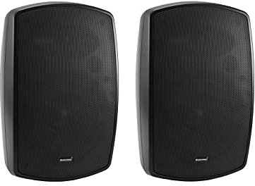 Omnitronic OD-8T BK Par de Altavoces de Pared Resistentes al Agua