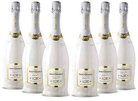 Sant'Orsola - Spumante ICE Demi Sec 11%, Ottimo con Ghiaccio, Gusto Secco con Note Fruttate, 6x750 ml