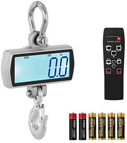 Steinberg Systems Bilancia Sospesa Bilancia a Gancio Digitale Dinamometro SBS-KW-500SLIM (500 kg / 100 g, LCD)