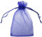 100 x Organzabeutel Verschiedene Größen, große Farbauswahl, Organzasäckchen Geschenkbeutel Geschenkverpackung (Blau, 7 x 9 cm)