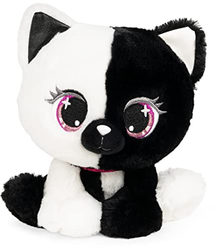 GUND P.Lushes Designer Fashion Pets Lady Luna Katze Premium Stofftier weicher Plüsch, Schwarz und Weiß, 15,2 cm