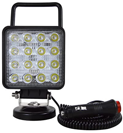 Willpower Led Arbeitsscheinwerfer Bar mit magnetfuß 4 Zoll 10cm 48W Led Scheinwerfer 12V 24V Wasserdicht Spot Zusatzscheinwerfer Rückfahrscheinwerfer für Offroad Auto Traktor Boot LKW 4x4
