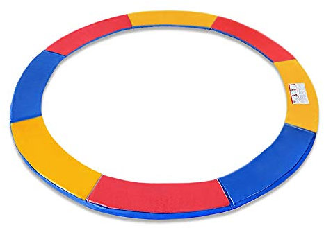 NAIZY Trampolin Randabdeckung 305cm Trampolinabdeckung UV-Schutz Reißfest Trampolin Umrandung PVC PE Trampolin Federabdeckung zubehör Randschutz Trampolinersatzteile, Bunt