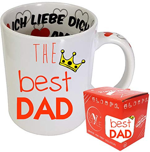 My Custom Style Tazza I Love You Ceramica#papà-BestDad1#325ml
