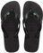 Havaianas - Top Brasil, Infradito Comode, Resistenti e Leggere con Suola Antiscivolo, Bandiera del Brasile sulle Strisce, Unisex Adulto, Nero, 35/36 EU