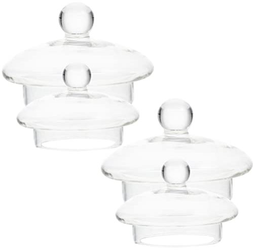 BESTonZON 4 Stücke Tee Ei Deckel Ersatz Teesiebe Deckel Abnehmbare Teekanne Filter Deckel Kappe Abdeckung Für Lose Teeblätter Teekanne Teekessel 7 5 cm 8 2 cm