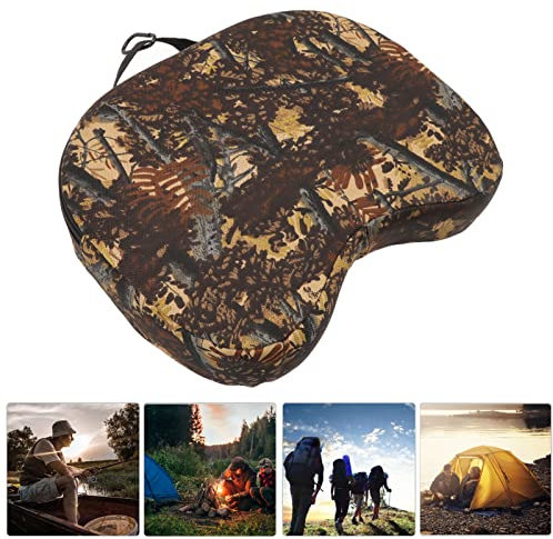 Riuulity Konkaves Sitzkissen, Weiches, Flexibles, Tragbares Camouflage-Kissen-Sitzkissen, für die Jagd Im Freien, Camping, Angeln, Kajakfahren