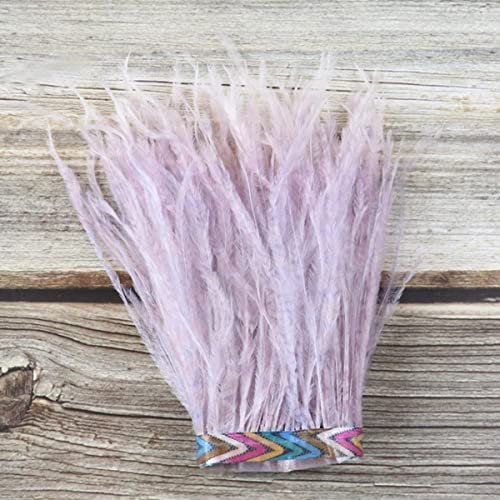 Straußenfeder-Accessoires Craftsnähen in Kleidern Drucken Trim auf dem Band Federn Meterware DIY Fransen 10-15CM-02,10-15cm