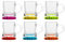 Alcohol Cage COLOR KRUG SHOT Bunte Schnapskrug-Gläser 30 ml - 6 Stück Set - Kleine Shot Gläser mit Schwerem Boden - Wodka Glas Spülmaschinenfest - 51 x 37 mm