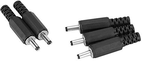 DC-Stecker DC-Hohlstecker Adapter 3.5 mm x 1.3 mm DC Power Male Plug Lötstecker für Media Player, Kleine Elektronikprojekte,CCTV usw DC Netzstecker, Männliches DC Stecker-Set, 5.1-Kanal